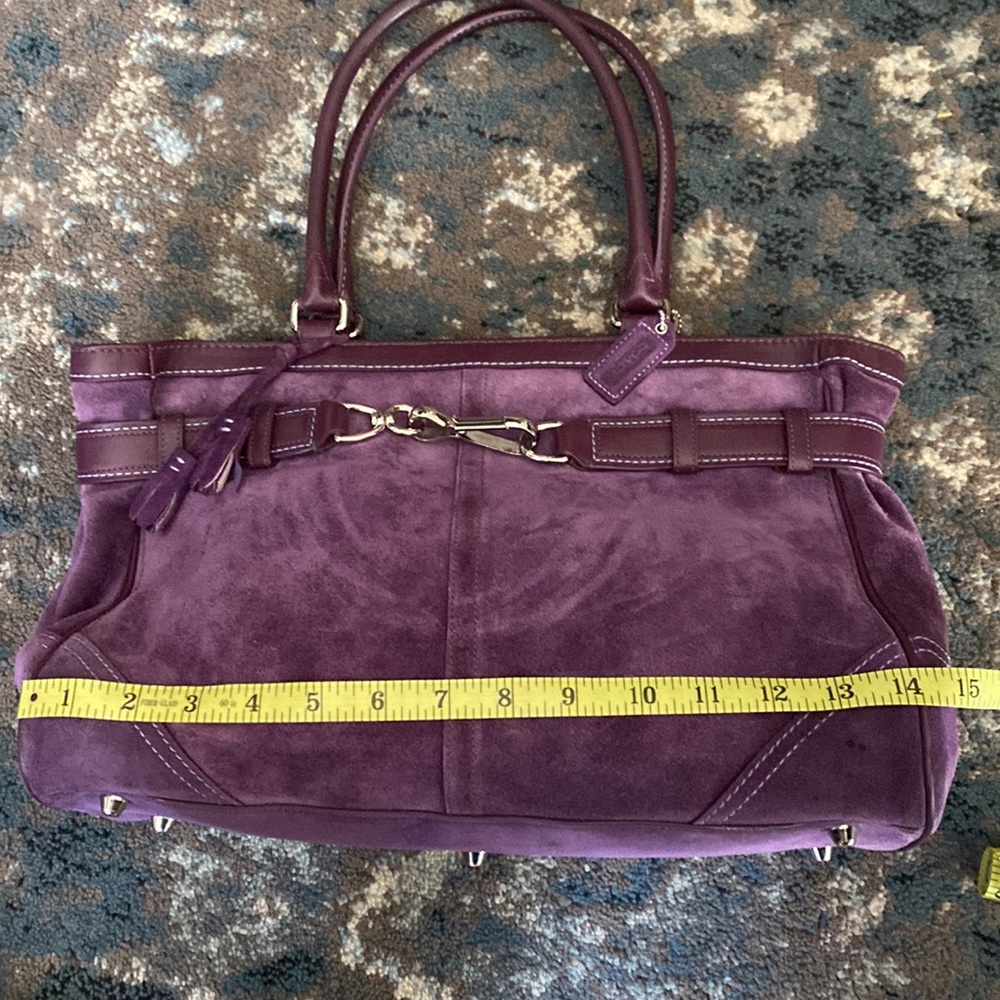 Excellent Vintage Coach Suede bag - Picture 14 of 15